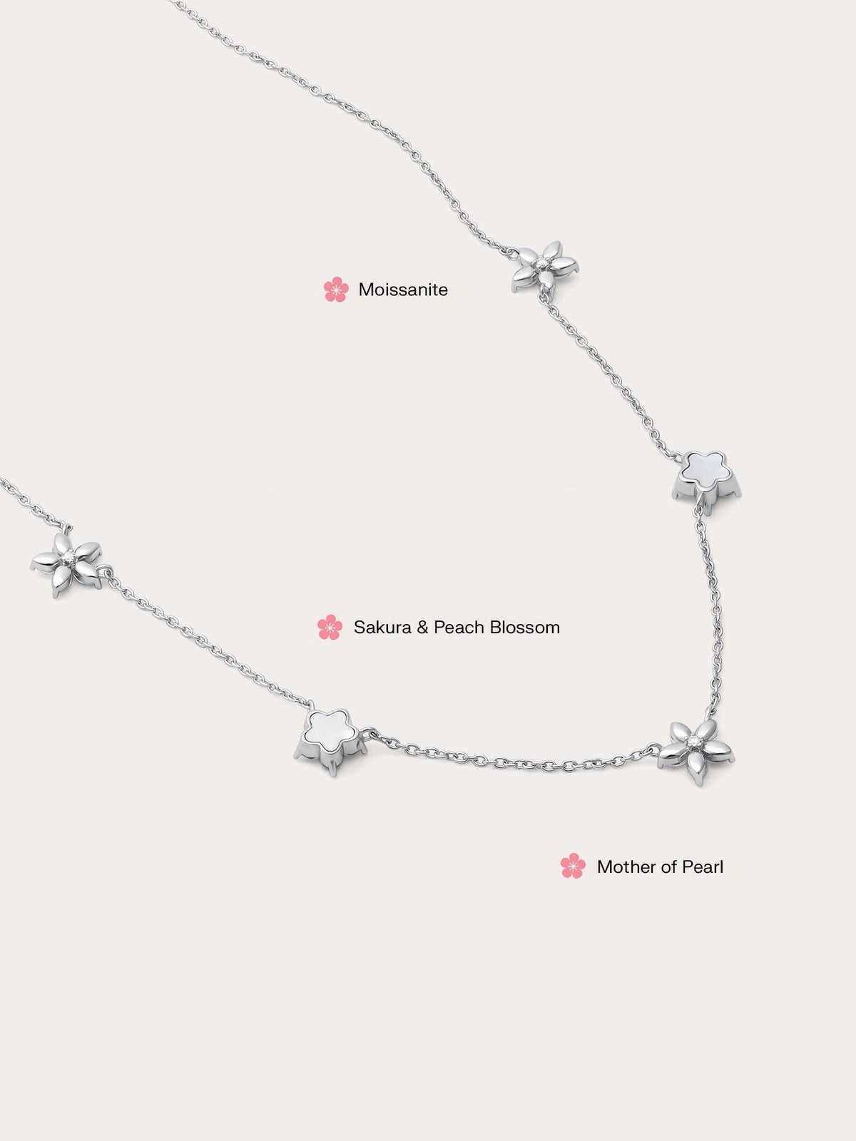 Bloom On Charm Necklace - Reversible