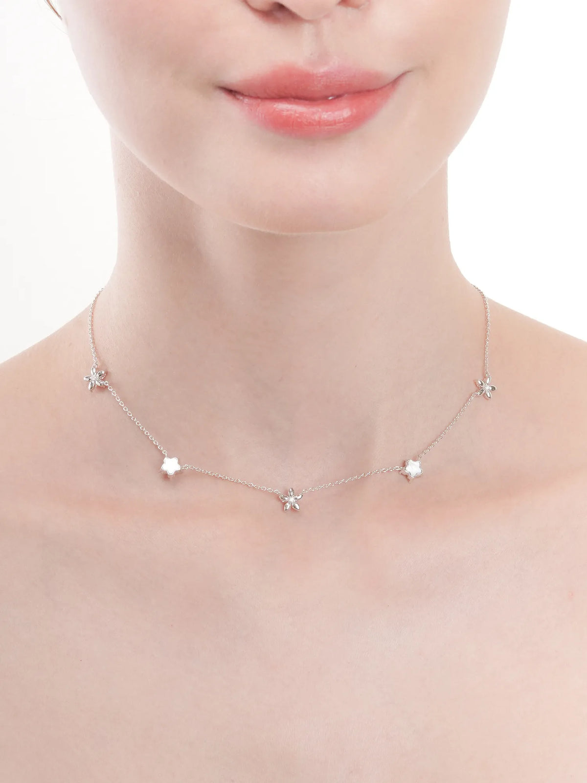 Bloom On Charm Necklace - Reversible