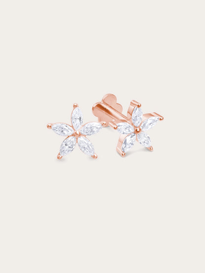 Bloom Flower Flatback Earring
