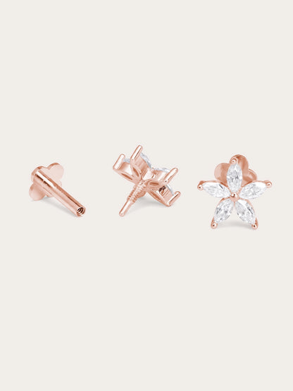 Bloom Flower Flatback Earring