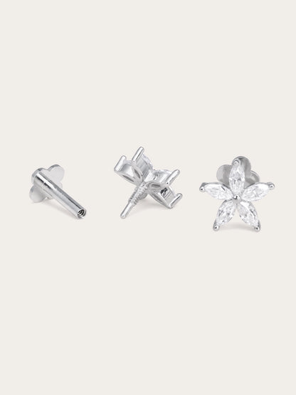 Bloom Flower Flatback Earring