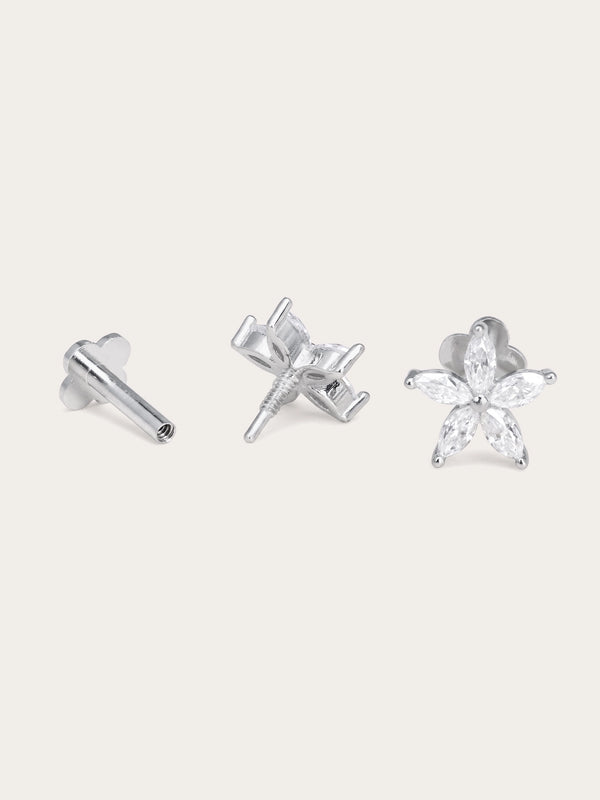 Bloom Flower Flatback Earring