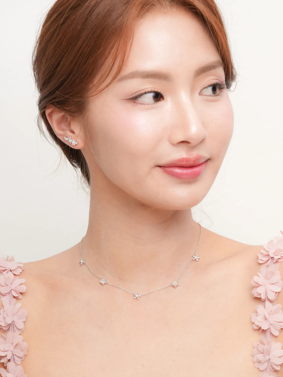 Bloom On Charm Necklace - Reversible