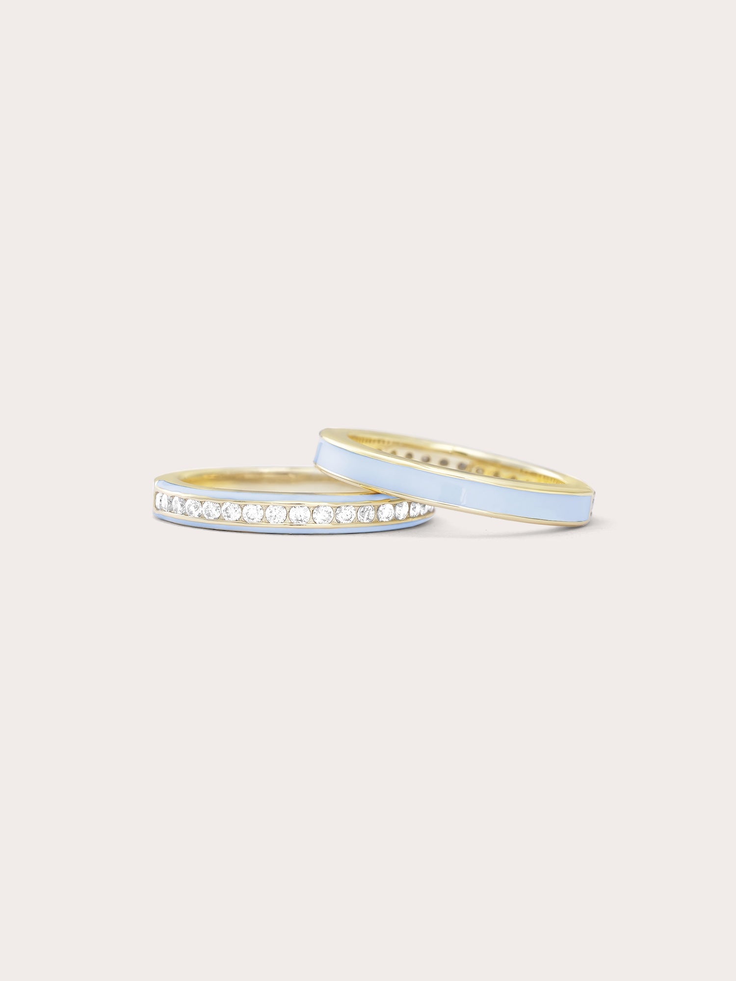Blue Enamel Moissanite Band Reversible (7) – Mondays Made Flower & Birthstone Jewelry Singapore