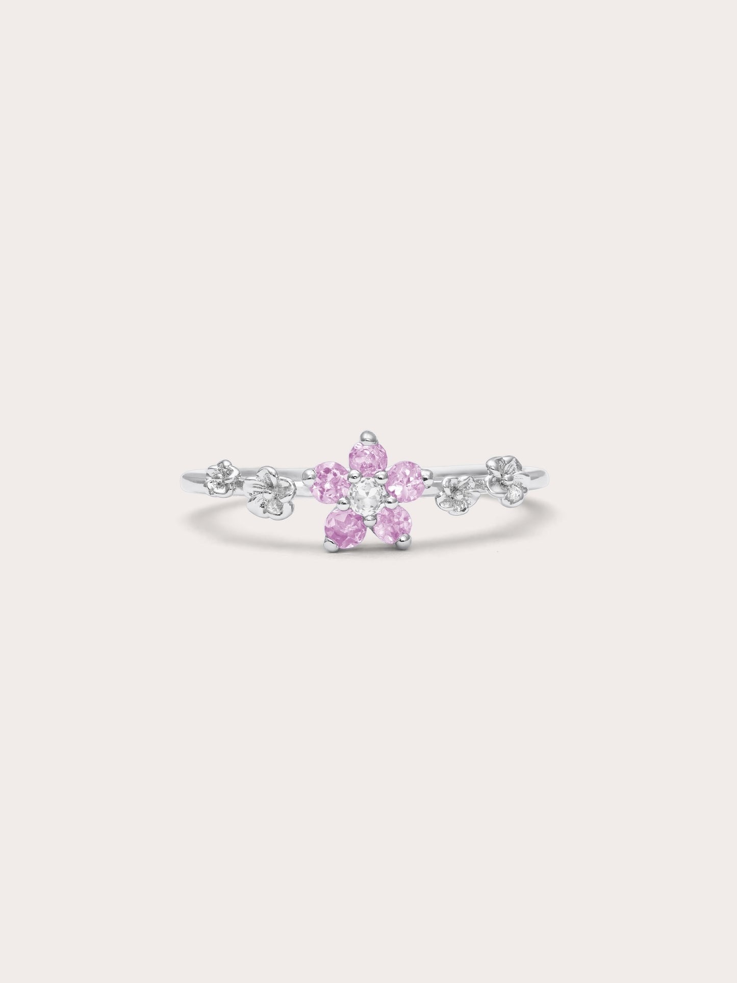 Blush Blossom Ring - Pink Sapphire