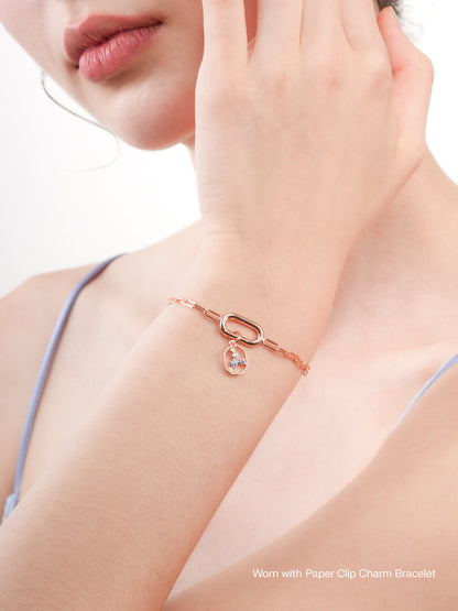 Cancer Charm Zodiac Charm Jewelry 18K Rose Gold Worn With – Mondays Made Flower & Birthstone Jewelry Singapore
