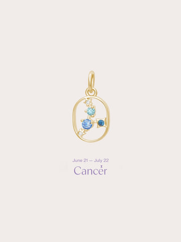 Cancer Charm 18K Gold (1) – Mondays Made Flower & Birthstone Jewelry Singapore