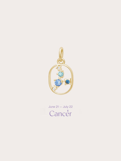 Cancer Charm 18K Gold (1) – Mondays Made Flower & Birthstone Jewelry Singapore
