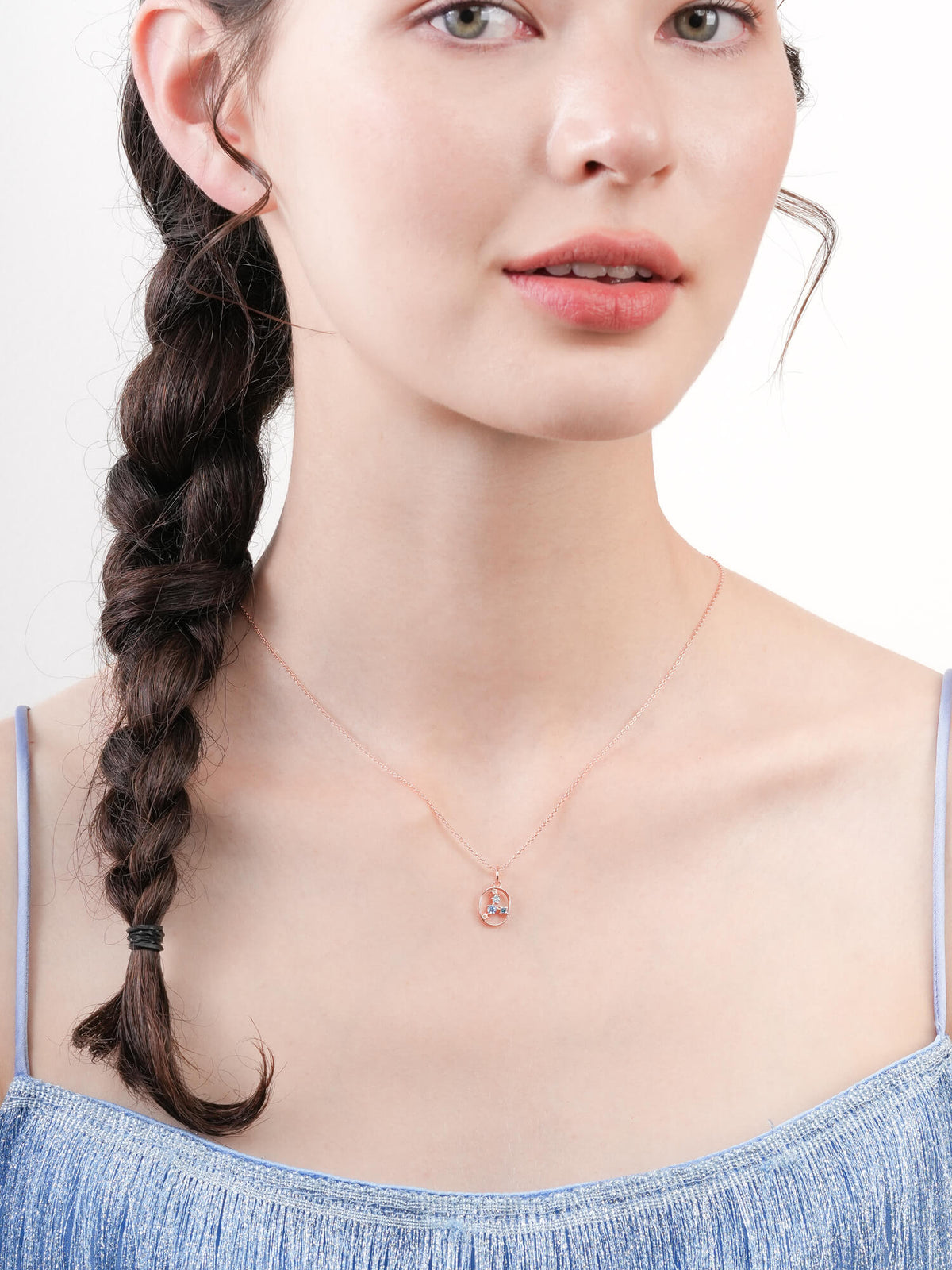 Cancer Necklace Zodiac Jewelry 18K Rose Gold (2) – Mondays Made Flower & Birthstone Jewelry Singapore