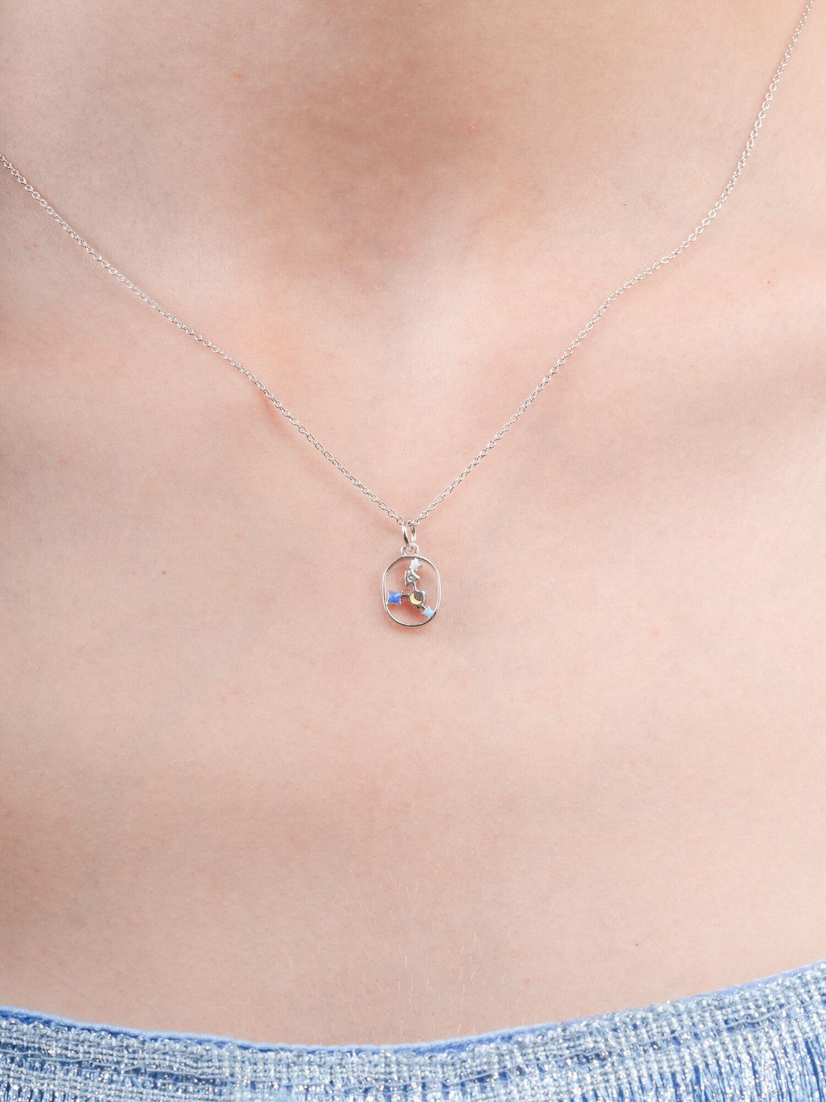 Cancer Necklace Zodiac Jewelry S925 Silver Rhodium (3) – Mondays Made Flower & Birthstone Jewelry Singapore