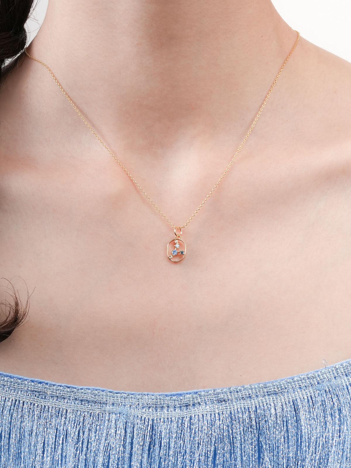Cancer Necklace Zodiac Jewelry 18K Gold (1) – Mondays Made Flower & Birthstone Jewelry Singapore