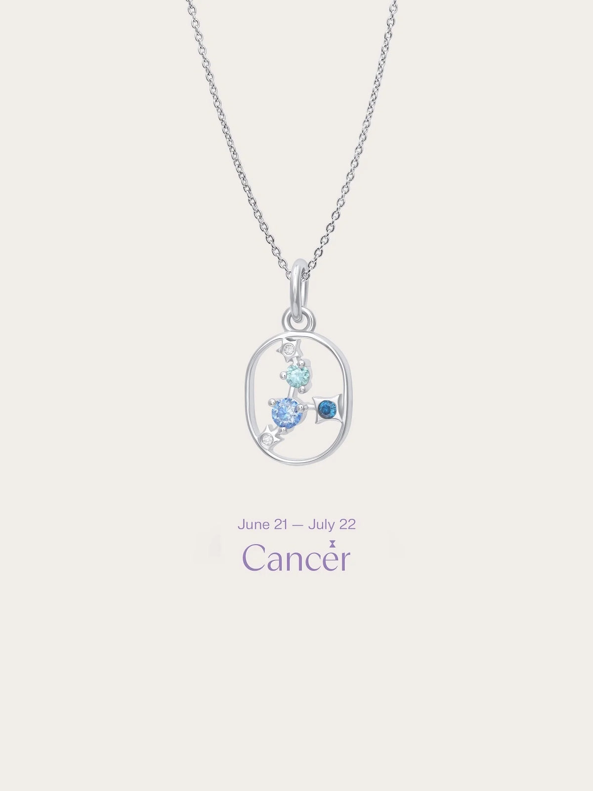 Cancer Necklace - Zodiac Sign Jewelry
