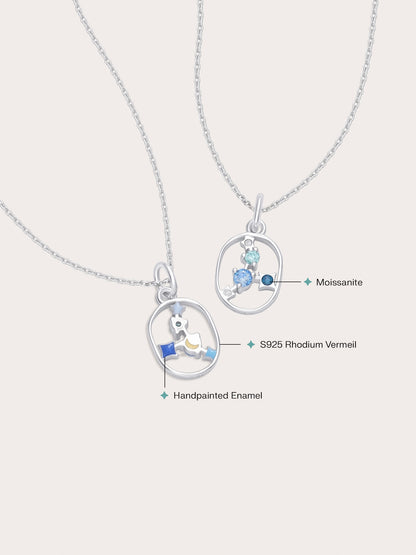 Cancer Necklace S925 Silver Rhodium (2) – Mondays Made Flower & Birthstone Jewelry Singapore