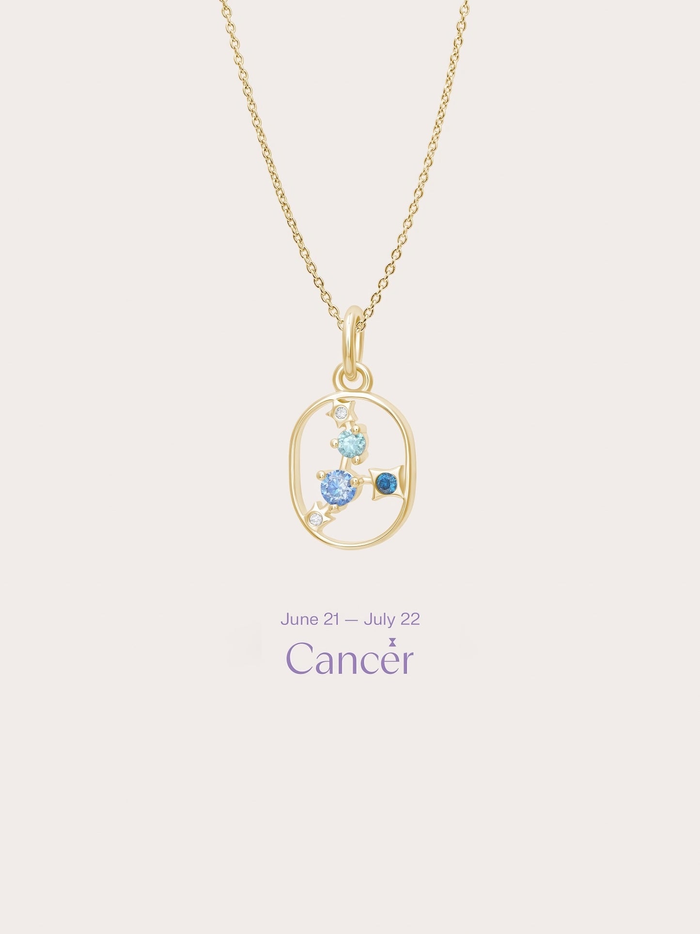 Cancer Necklace - Zodiac Sign Jewelry