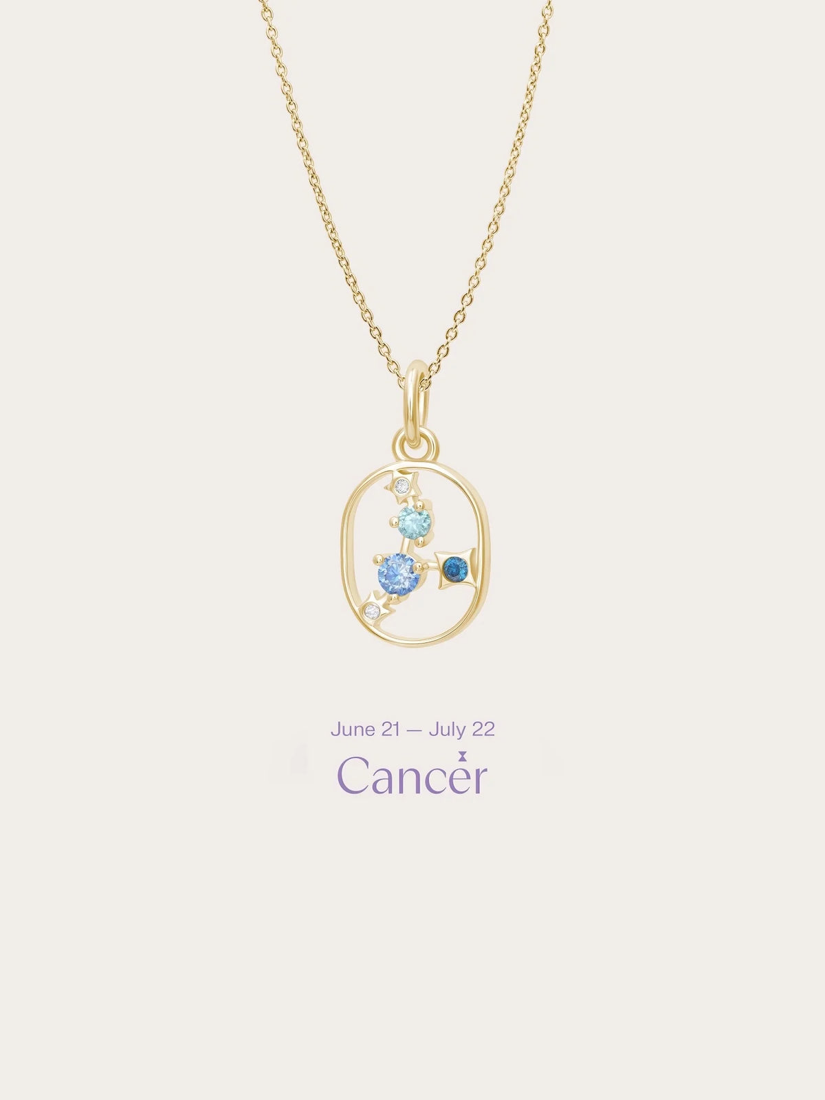 Cancer Necklace - Zodiac Sign Jewelry