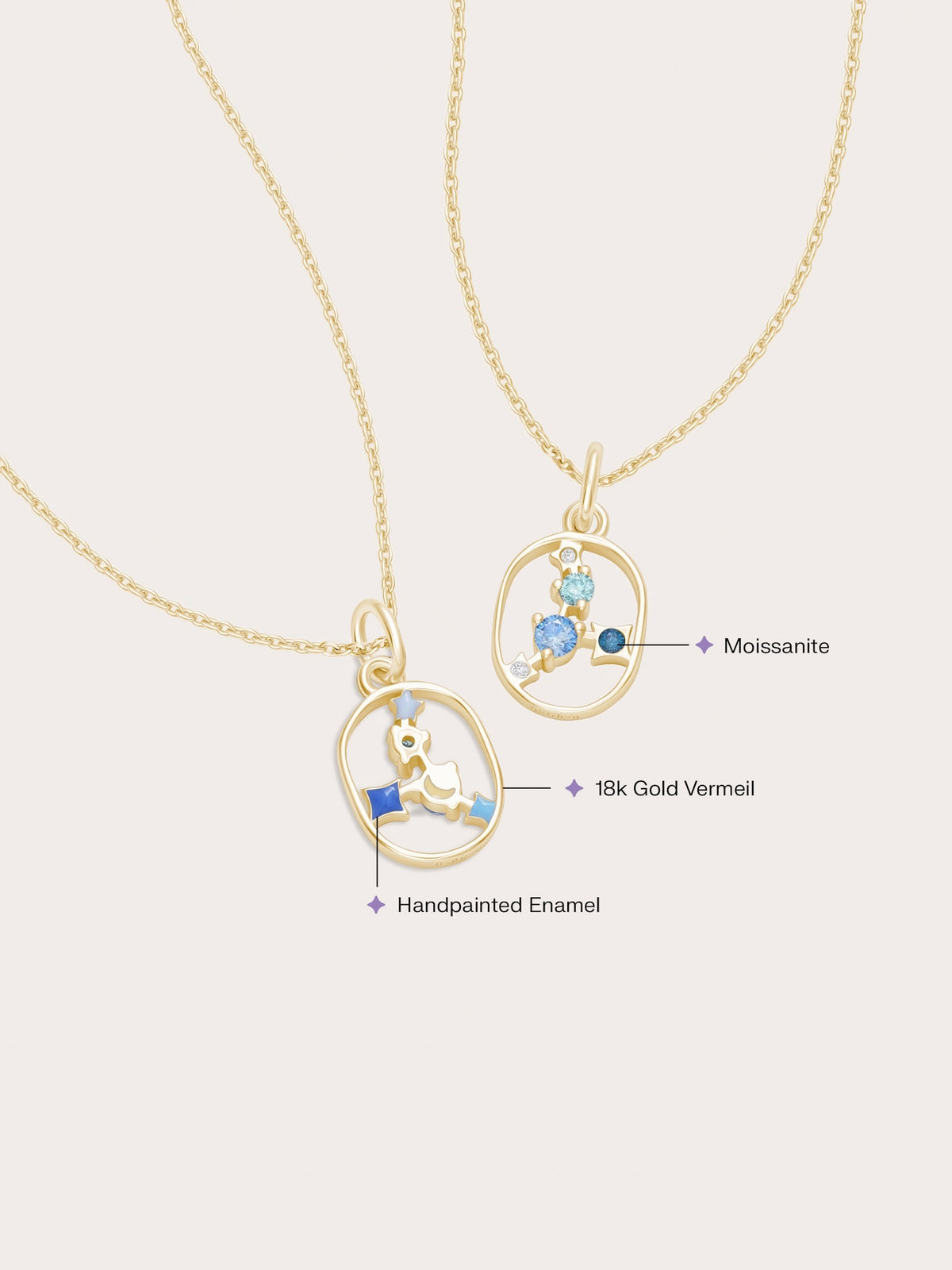 Cancer Necklace 18K Gold (2) – Mondays Made Flower & Birthstone Jewelry Singapore