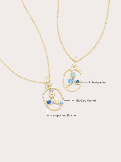 Cancer Necklace 18K Gold (2) – Mondays Made Flower & Birthstone Jewelry Singapore