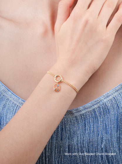 Capricorn Charm Zodiac Charm Jewelry 18K Gold Worn With – Mondays Made Flower & Birthstone Jewelry Singapore