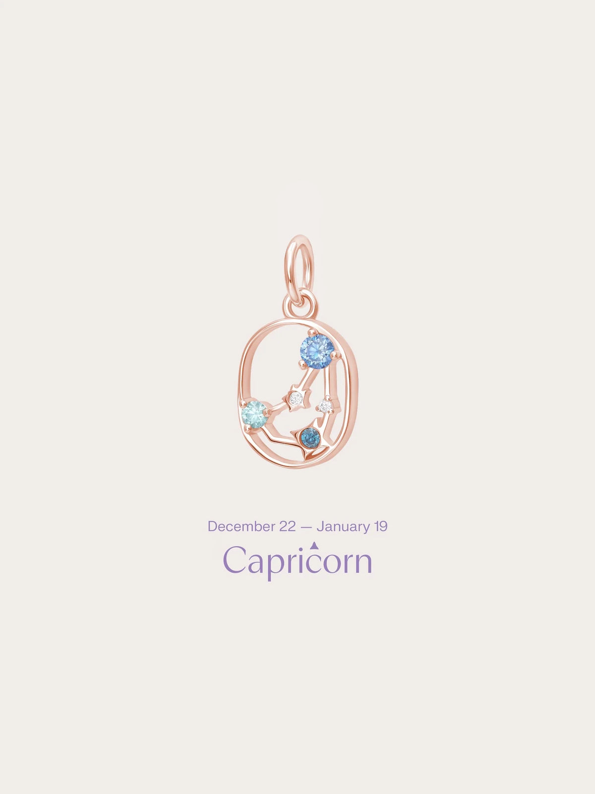 Capricorn Charm - Zodiac Sign Jewelry
