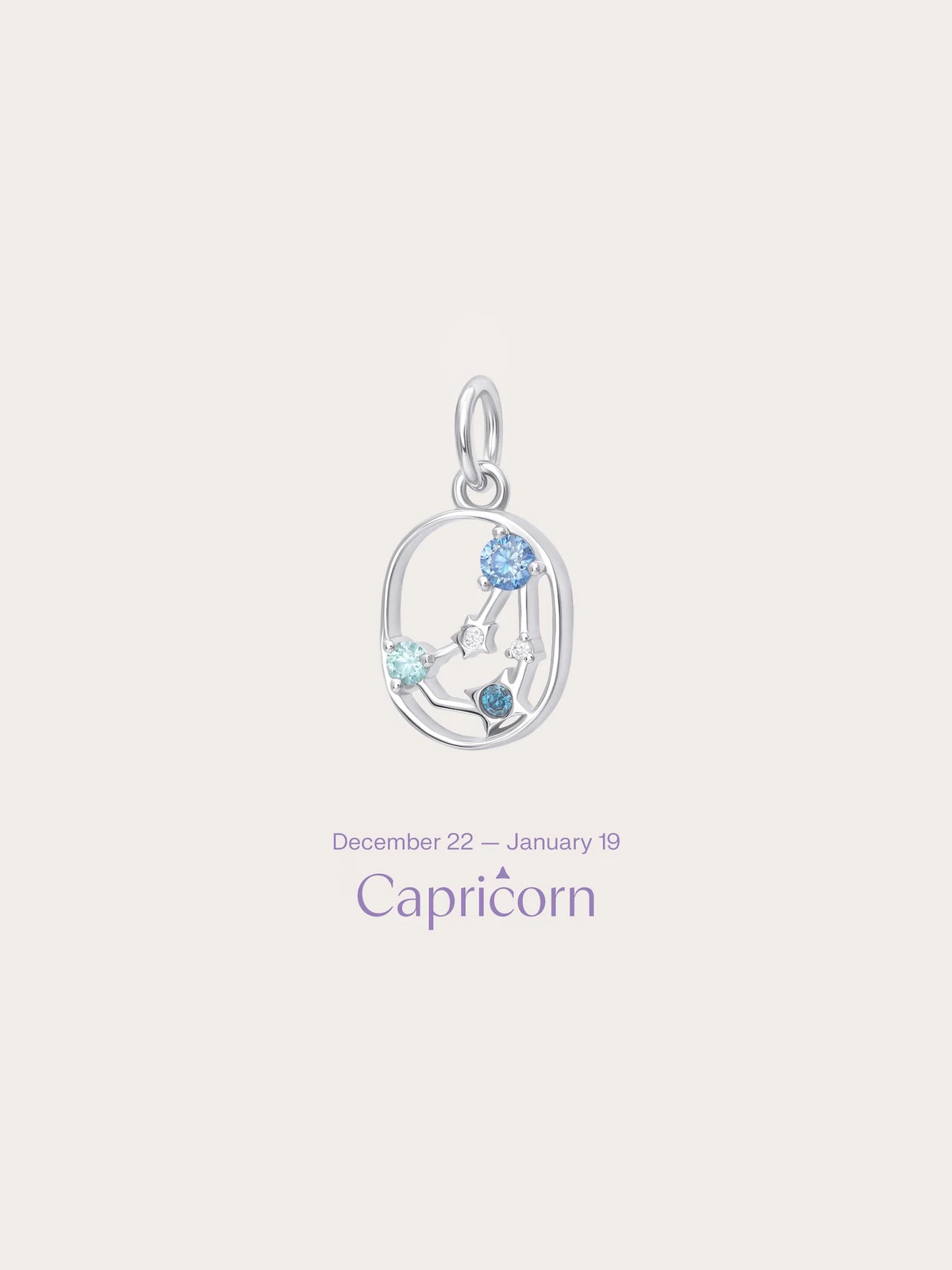 Capricorn Charm - Zodiac Sign Jewelry