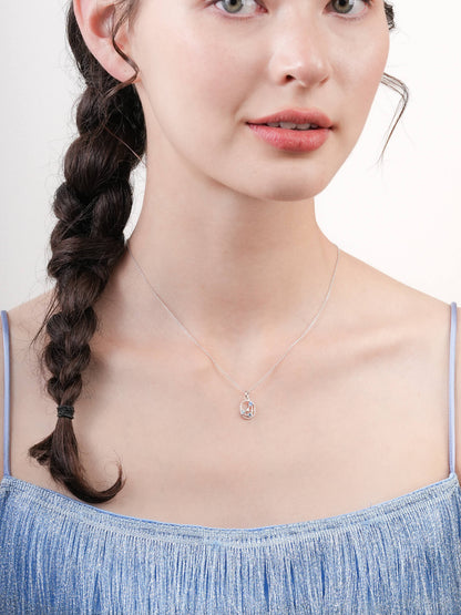 Capricorn Necklace Zodiac Jewelry S925 Silver Rhodium (2) – Mondays Made Flower & Birthstone Jewelry Singapore
