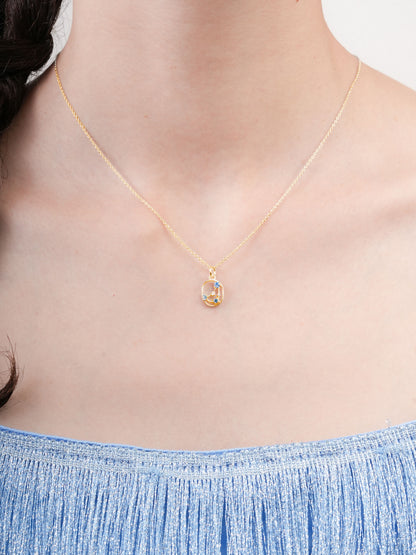 Capricorn Necklace Zodiac Jewelry 18K Gold (1) – Mondays Made Flower & Birthstone Jewelry Singapore