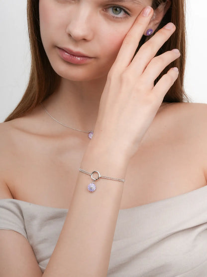 Carved Aster Charm S925 Silver Rhodium (2) – Mondays Made Flower & Birthstone Jewelry Singapore