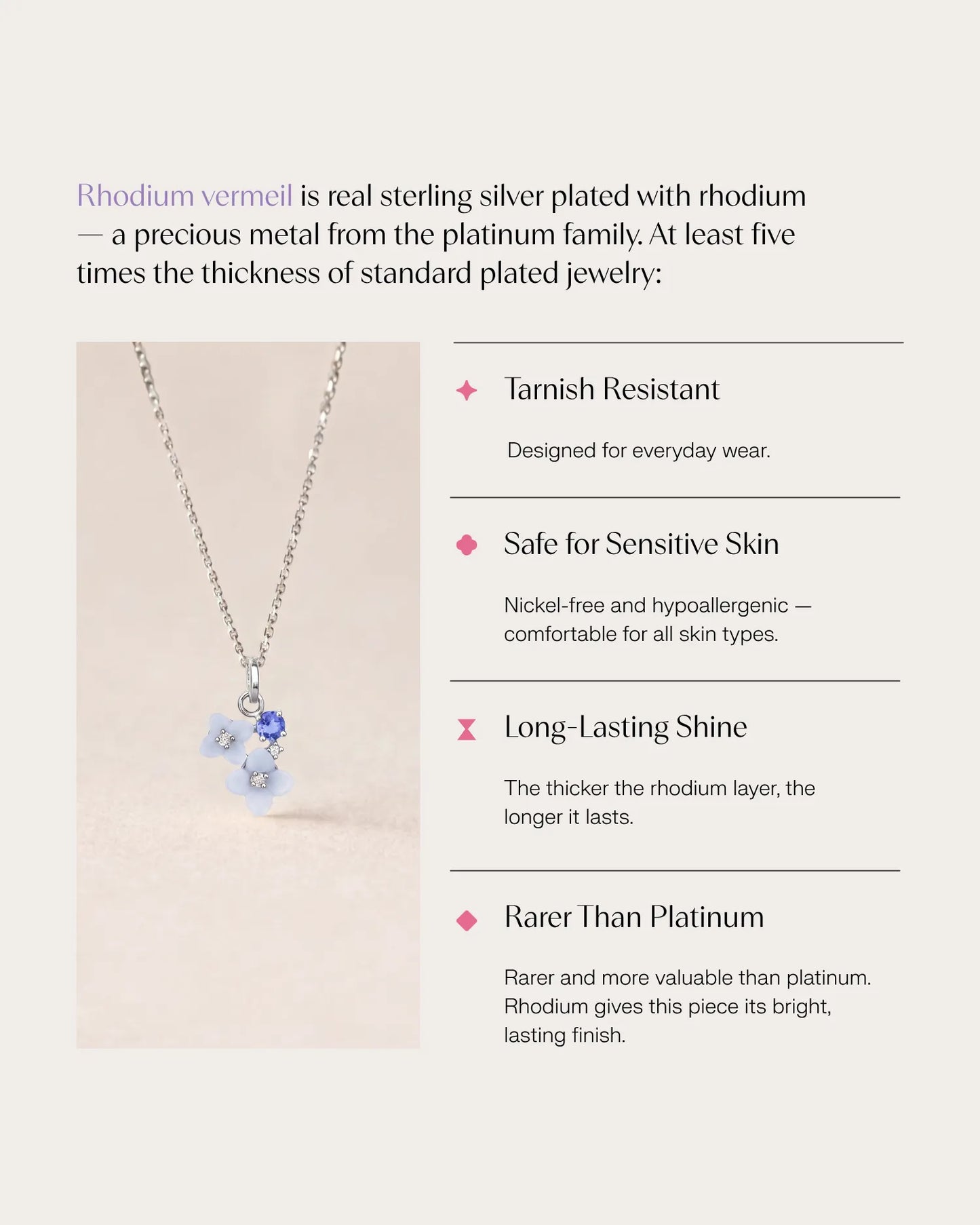 Carved Hydrangea Cluster Necklace