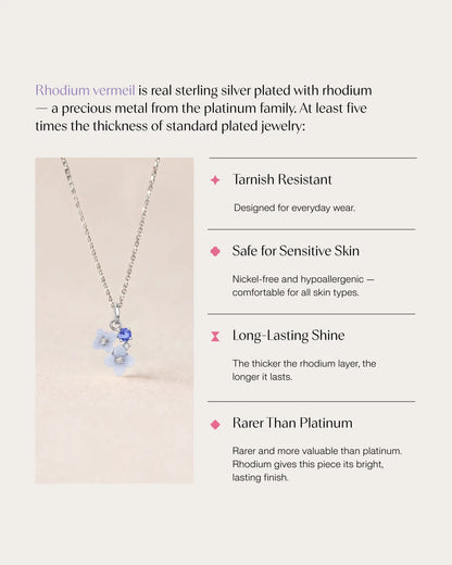 Carved Hydrangea Cluster Necklace