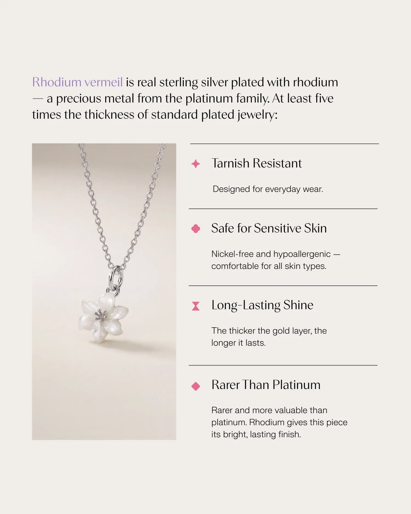 雕刻百合花項鍊