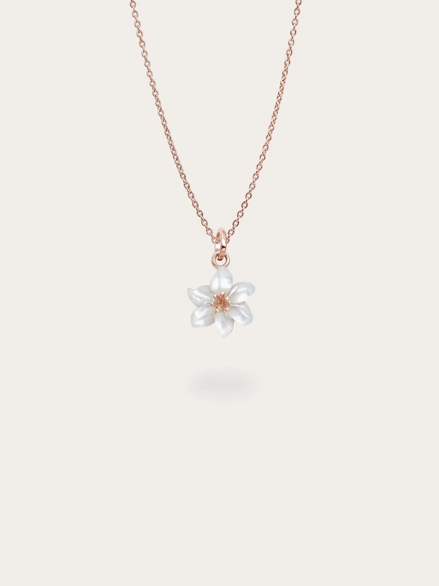 Carved Lily Necklace and Earrings Set