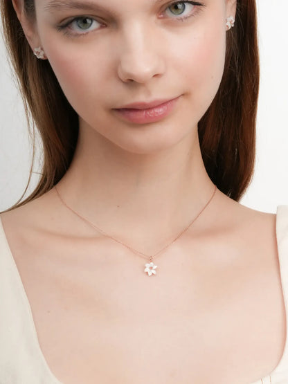 Carved Lily Necklace