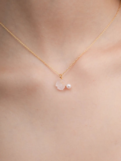 Carved Peony Necklace 18K Gold (2) – Mondays Made Flower & Birthstone Jewelry Singapore