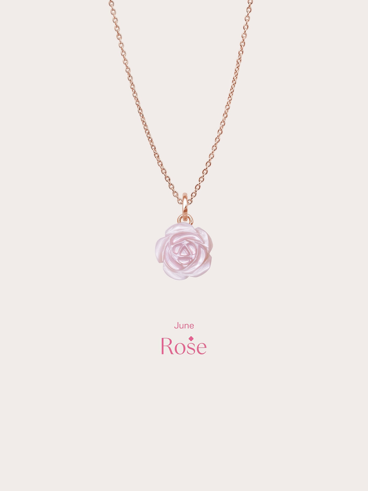 Carved Pink Rose Necklace 18K Rose Gold (5) – Mondays Made Flower & Birthstone Jewelry Singapore