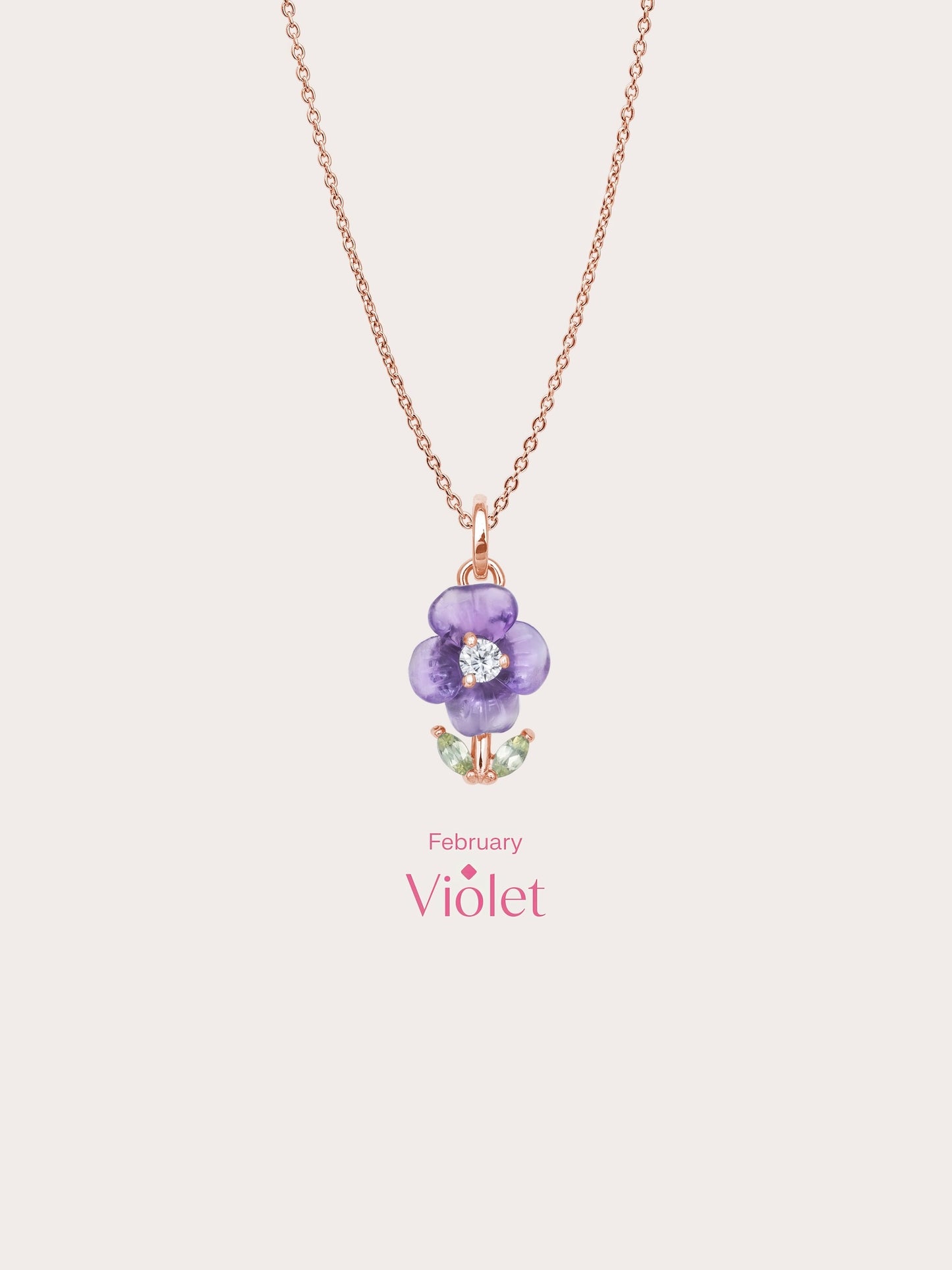 Carved Violet Necklace Mondays Made1