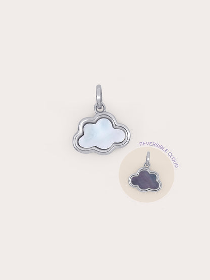 Cloud Charm S925 Silver Rhodium (6) – Mondays Made Flower & Birthstone Jewelry Singapore