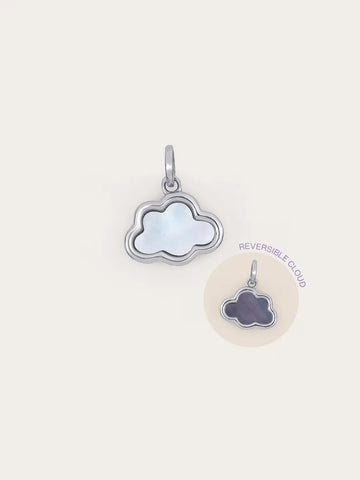 Mother of Pearl Cloud Reversible Charm