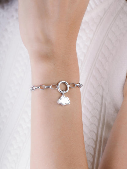 Cloud Charm S925 Silver Rhodium (7) – Mondays Made Flower & Birthstone Jewelry Singapore