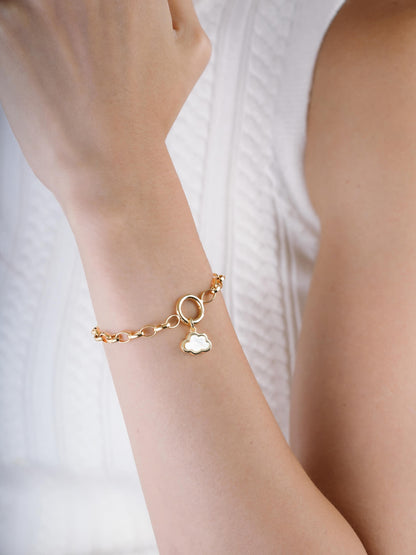 Cloud Charm 18K Gold (10) – Mondays Made Flower & Birthstone Jewelry Singapore