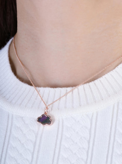 Cloud Necklace 18K Rose Gold (3) – Mondays Made Flower & Birthstone Jewelry Singapore