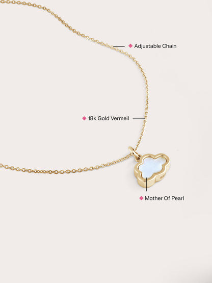 Cloud Necklace 18K Gold Flat (2) – Mondays Made Flower & Birthstone Jewelry Singapore