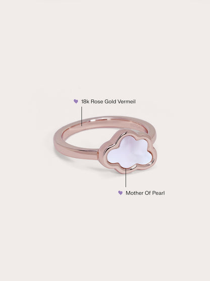 Cloud Ring 18K Rose Gold Side (2) – Mondays Made Flower & Birthstone Jewelry Singapore