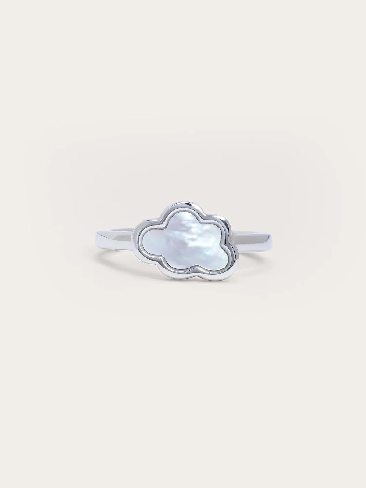 珍珠母雲紋戒指