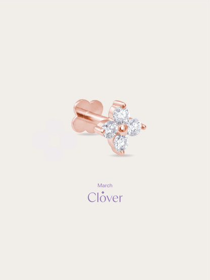 Clover Flatback Earring