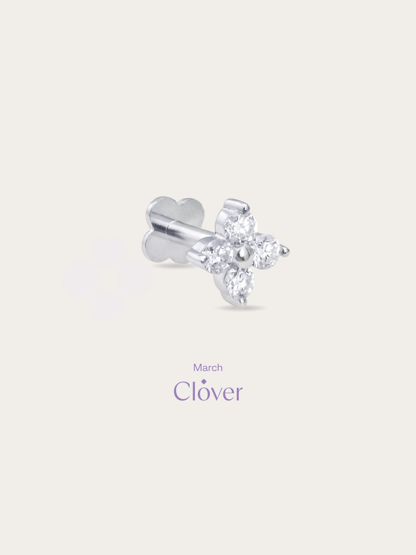 Clover Flatback Earring