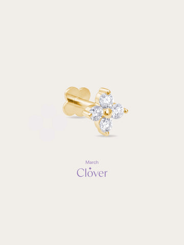 Clover Flatback Earring