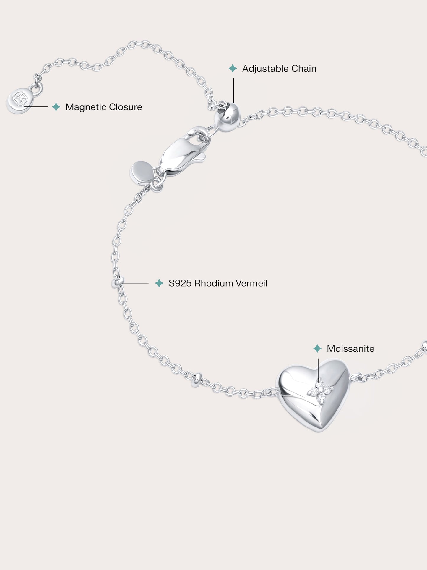 Clover Heart Bracelet