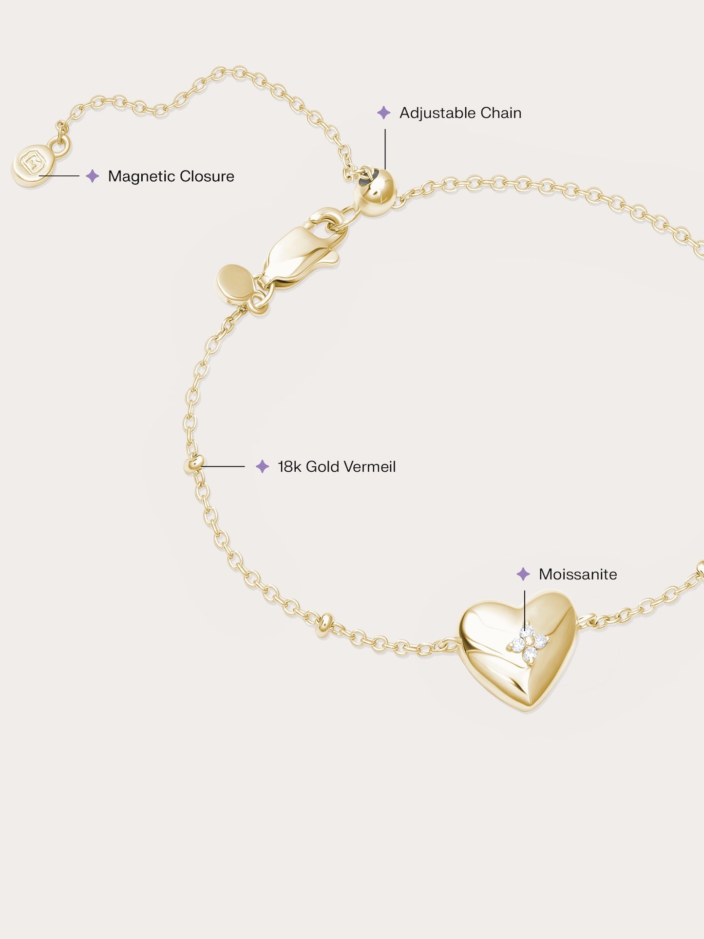 Clover Heart Bracelet