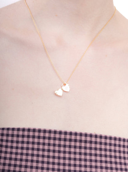 Clover Heart Locket Necklace 18K Gold (3) – Mondays Made Flower & Birthstone Jewelry Singapore