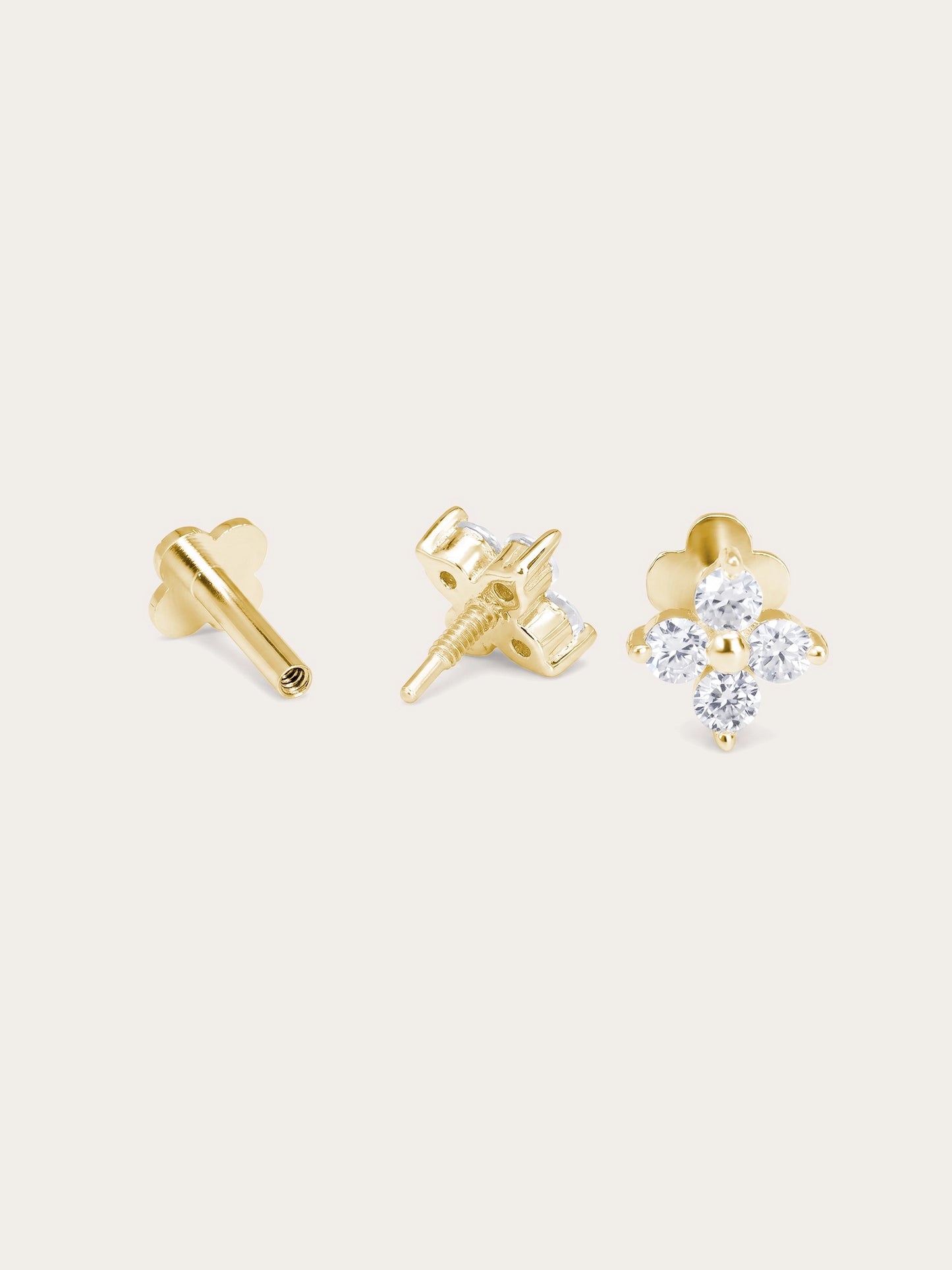 Clover Flatback Earring